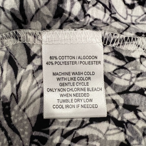 SAG HARBOR women open front floral light cardigan/size M - Picture 8 of 8